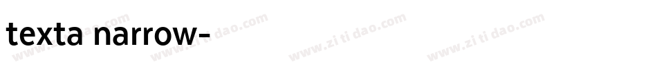 texta narrow字体转换